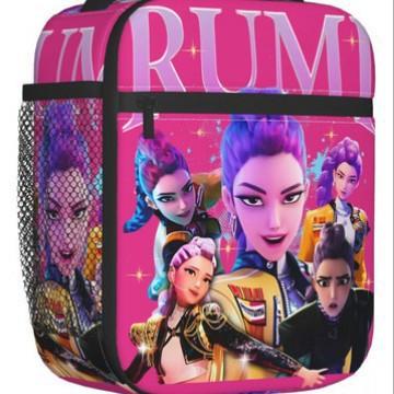 School Season Cartoon Animation Lunch Bag Children'S Full Printing 3D Digital Thermal Insulation Bag Portable Outdoor Picnic Bag