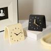 Silent Creative Small Desktop Clock – Modern Design for Bedroom, Office, Classroom. Ideal Student Desk Ornament & Home Decor.