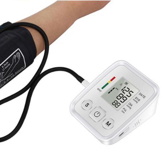 Medical Portable Wrist Blood Pressure Monitor Electronic Sphygmomanometer Home Blood Pressure Measuring Instrument Intelligent Plastic