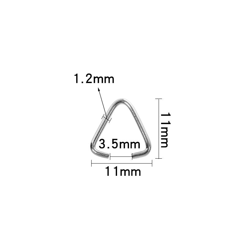 

50-200pcs Triangle Clasps Buckle Metal Open Jump Rings Loops Split Rings Connectors For DIY Jewelry Making Accessories Wholesale