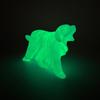 Ghost Dog Figurine Glow-in-the-dark Halloween Dog Ghost Statue Spooky Dog Ornament for Home Shelf Mantel Decoration