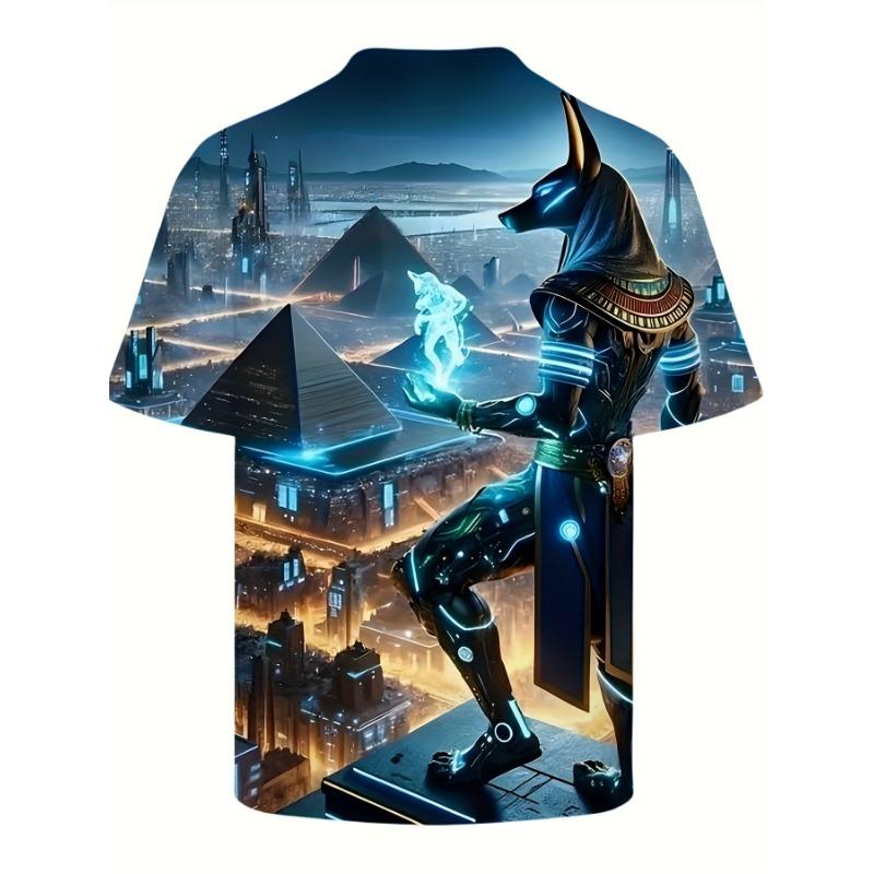 3D Stereoscopic Creative Men'S T-Shirt, Plus Size