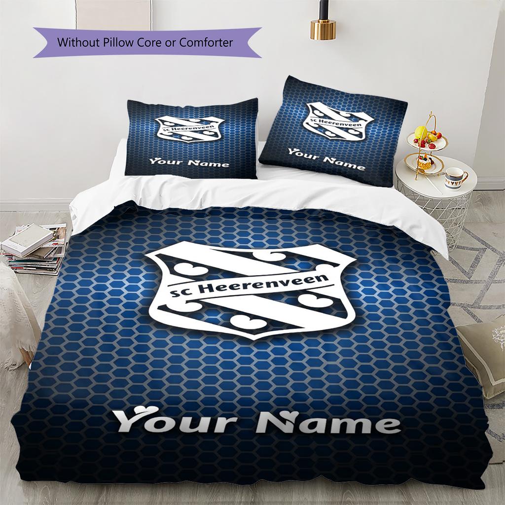 Name Custom Heerenveen Pattern Bedding Set Quilt Cover Pillowcase Home Decor Gift (1 * Duvet Cover + 2 * Pillowcase, Without Core)
