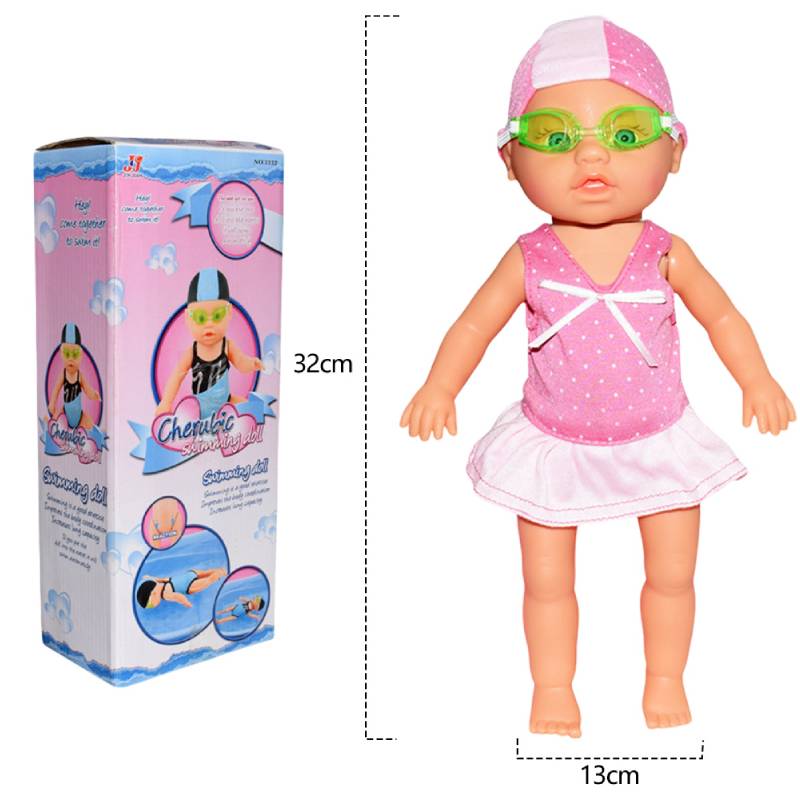 Baby Swimming Electric Doll Detachable Joint Waterproof Doll Battery Powered Cute Movable Toy Realistic Pool Dolls for Kids Gfit