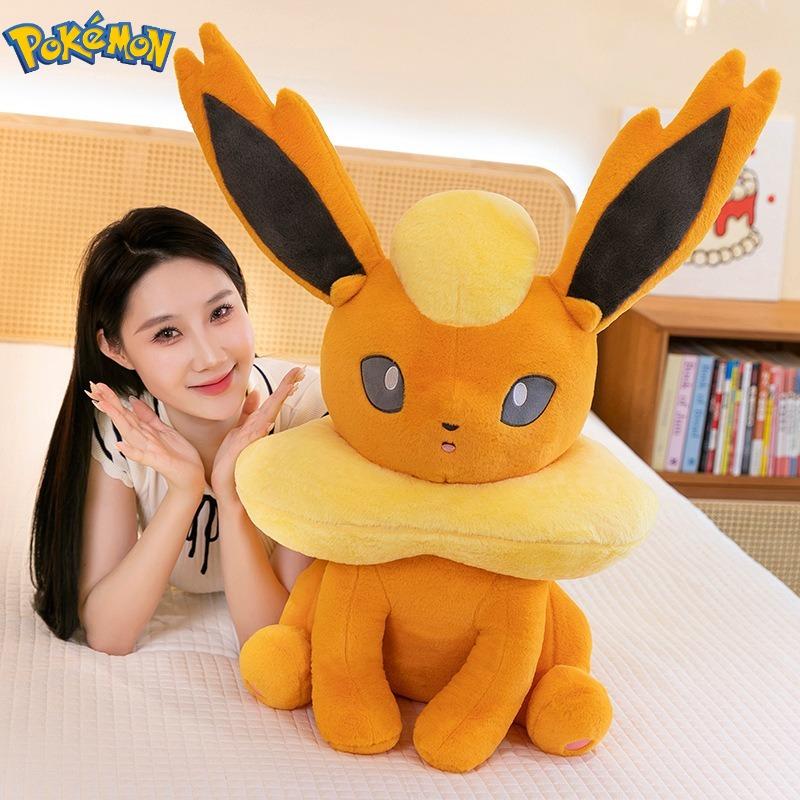456080Cm Flareon Plushies Pokémon Cartoon Anime Stuffed Kawaii Ornament Comfortable Soft Doll Toys Peluche Pillow Gift
