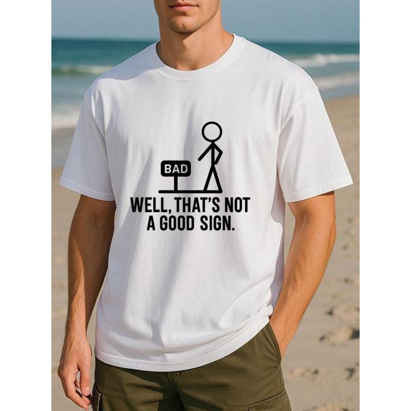 

European sizes Men S Print Short-Sleeved T-Shirt | Loose Crew Neck, Comfortable and Stylish, Sweat-Absorbing and Quick-Drying, Casual Commuting 4XL білий