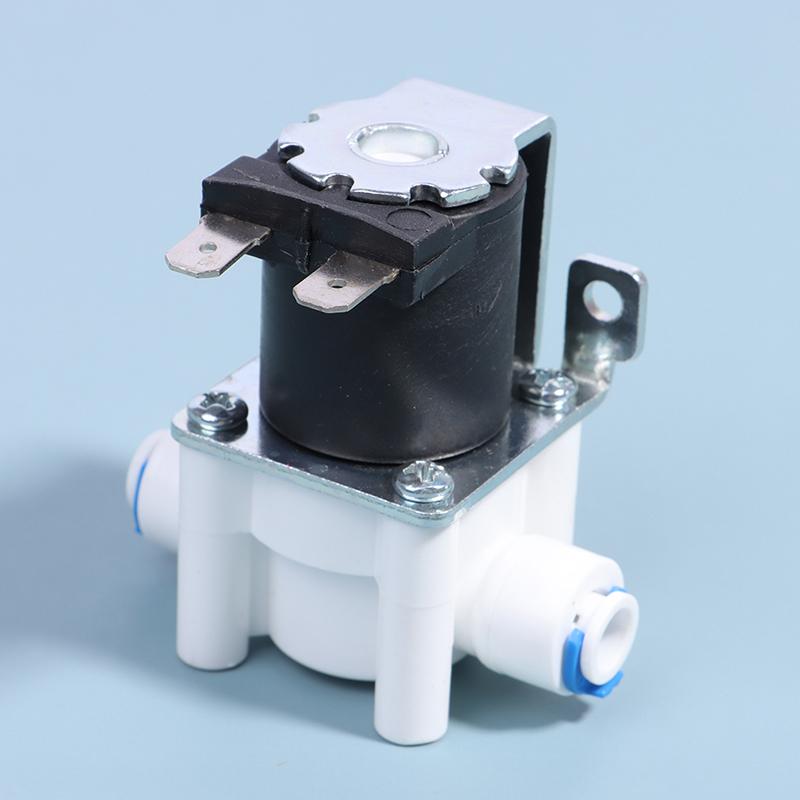 1Pc Inlet Solenoid Valve 12V/24V Pure Water Machine, Water Purifier, Reverse Osmosis 2-Point Quick Connect Valve Switch