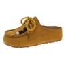 Autumn Retro Bag Head Solid Color Half Slippers Women's New One-pedal Lazy Shoes Women's Platform Slippers