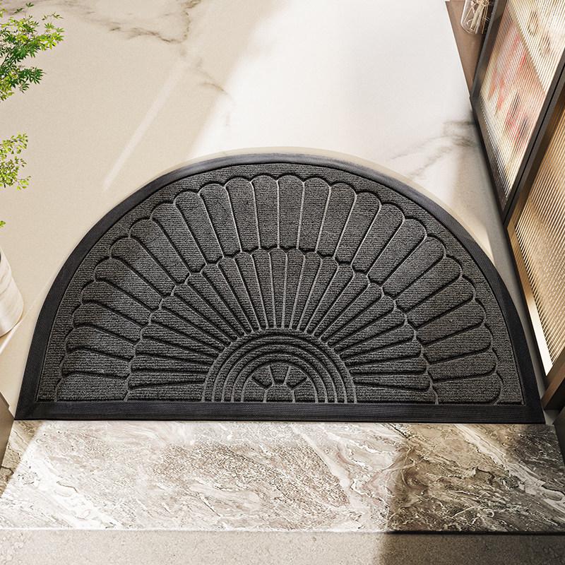 Anti-Slip Outdoor Rubber Door Mat - Dirt-Resistant High-End Entrance Carpet for Home.
