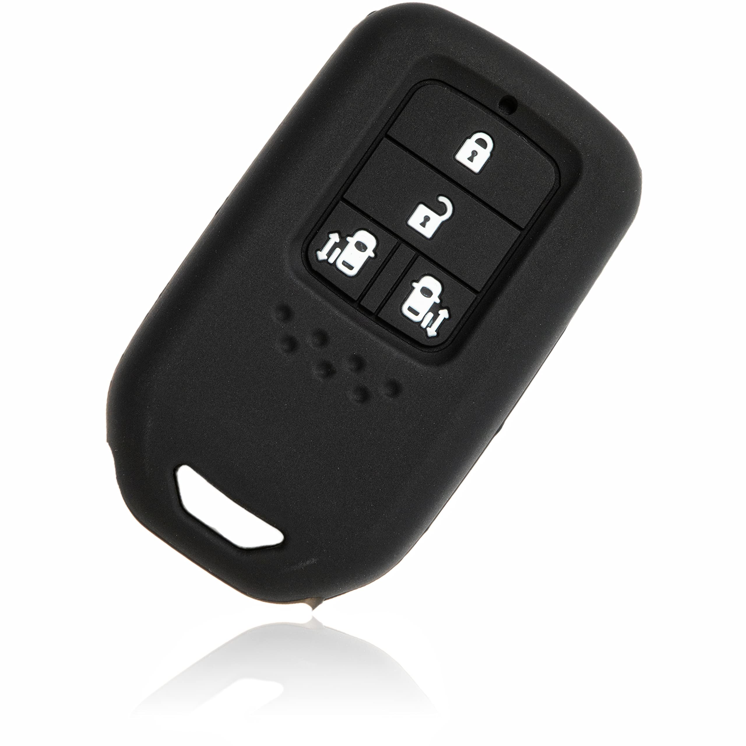 

MALAKO Smart Key Silicone Cover for Honda Cars, For Both Sides Slide Buttons, 4 single чорний