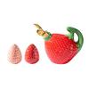 Cartoon Strawberry Seasoning Jar Japanese Style Spice Jar Kawaii Condiment Can  Salt