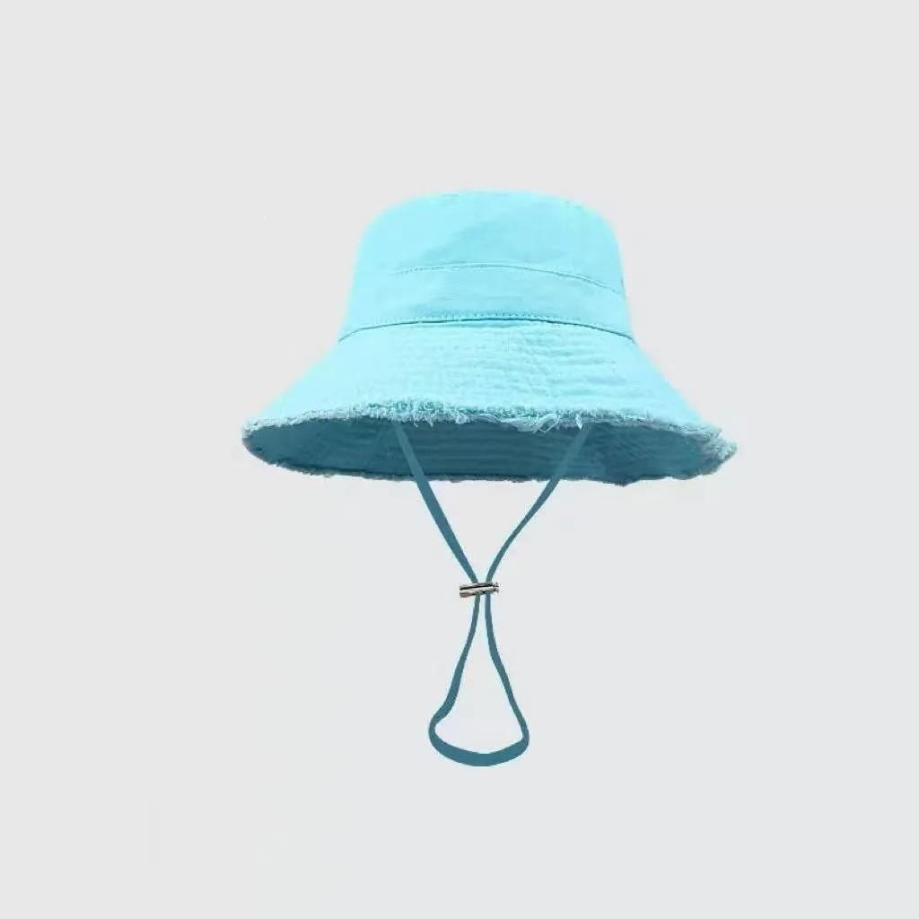 Cotton Waterwashed Fisher Cap With Sunshade For Summer Outdoor Sun Protection And Casual Wear