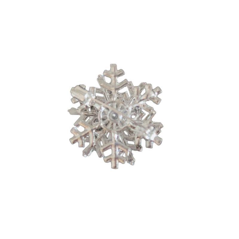 Rotating Snowflake Brooch for Women - High-end, Exquisite, Pleated Blouse Accessory, High-end Waist Cinch Brooch, Flower Pin