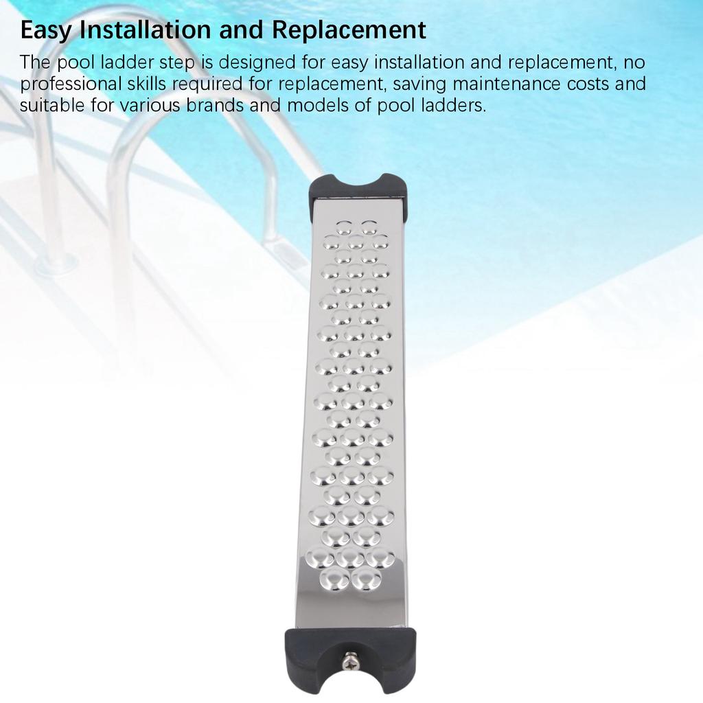 Stainless Steel Pool Ladder Step Swimming Pool Ladder Pedal Thickened Enhanced Load Bearing Rustproof for Swimming Pool