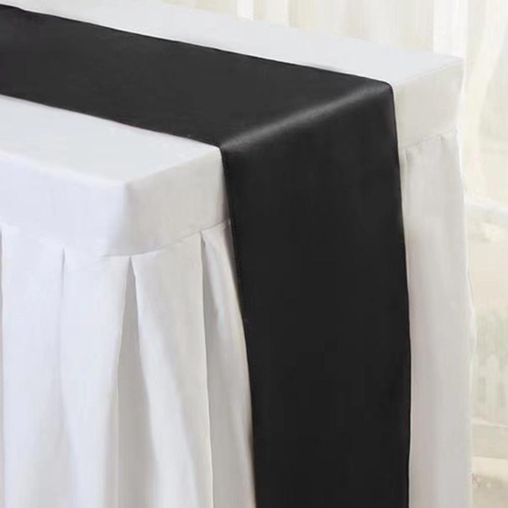 3PCS Elegant Satin Table Runner Classical Coffee Table Runner Decorative Tablecloth  Graduations