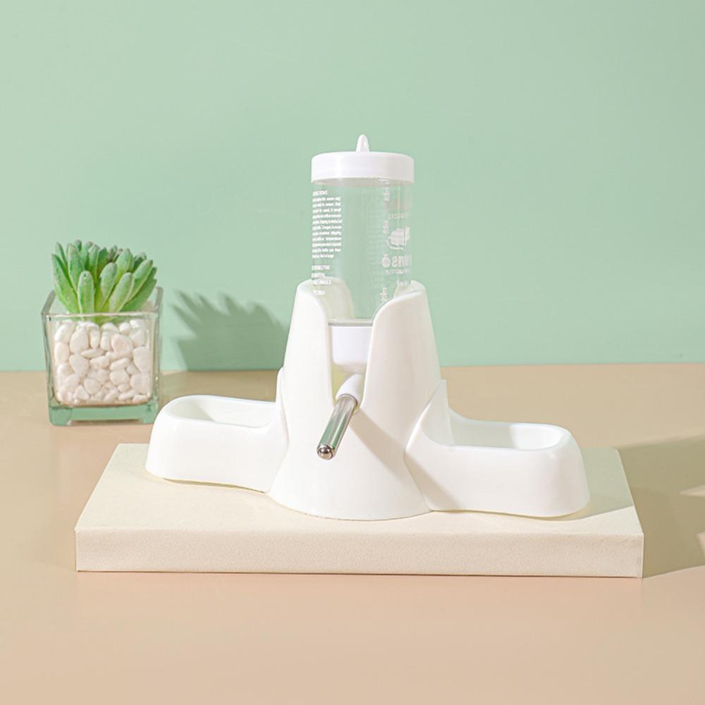 Large Capacity Automatic Feeder with Stand Holder Pet Eating Utensils Hamster Water Dispenser