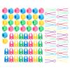 90Pcs Bobbin Thread Buddies Silicone Clamps Fixing Clips Plastic Sewing Supplies