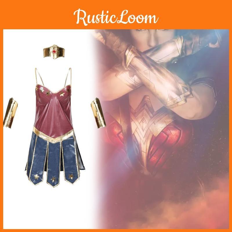 Woman Halloween Wonder Party Movie Justice Dress League Costumes Superwomen