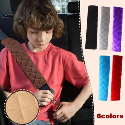 Car Seat Belt Cover Soft Seat Seatbelt Covers Safety Belts Shoulder Protection Warm Plush Adjustable Auto Interior Accessories