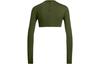 Women's Adidas Ivy Park Halls Of Ivy Long Sleeve Crop Top Wild Pine
