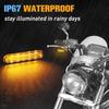 2ks sekvenčních LED směrových světel pro motocykly IP67 vodotěsných, dlouhotrvajících, super jasných, dobrých