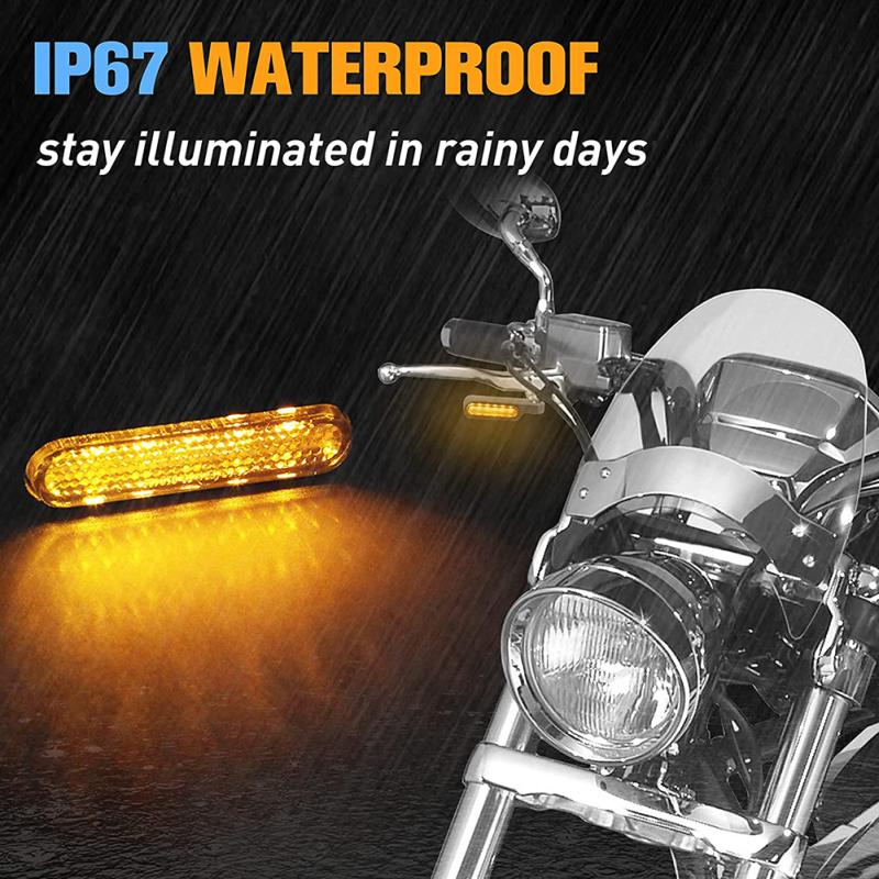 2ks sekvenčních LED směrových světel pro motocykly IP67 vodotěsných, dlouhotrvajících, super jasných, dobrých