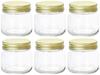 Aderia Double Cap Set of Made In Glass Storage Airtight Condiment Coffee M6430 Containers, 200ml, 6, Japan, Containers, Canisters, Containers,