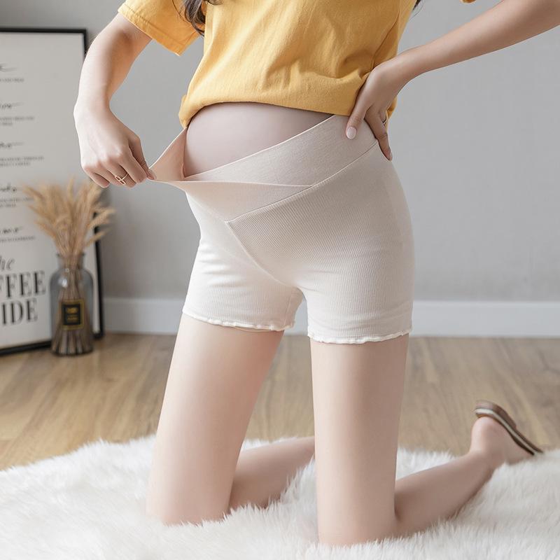 

Low-Waisted Pure Cotton Safety Shorts for Pregnant Women - Summer Style, Supports Belly, Prevents Exposure Medium