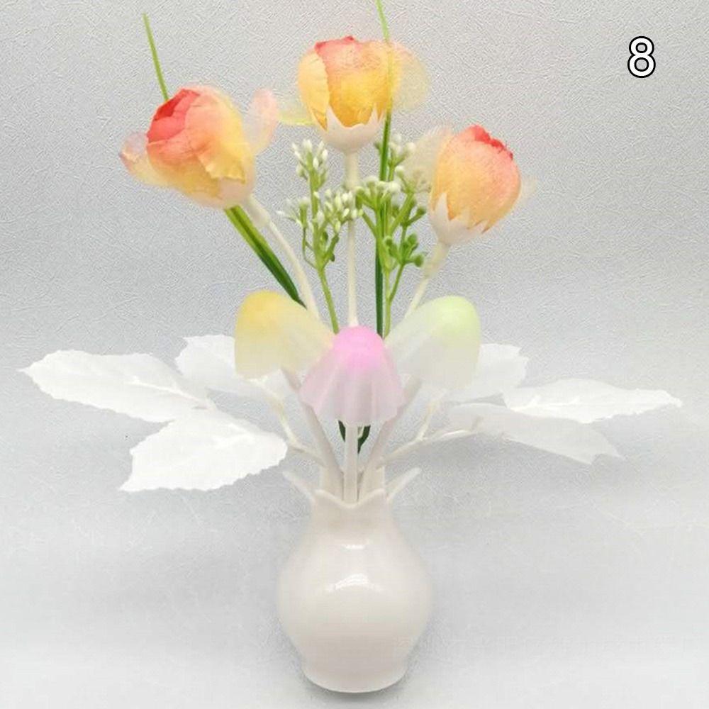 

Gift Mushroom triangle LED Mushroom Night Lights Colorful Little Night Light 3D Light Floral Lamp 8