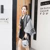 New Style with Sleeves Knitted Women Shawl Double-sided Cape Jacket Plaid Knit Thickened Warm and Skin Friendly Cardigan