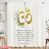 2pcs 2D flat printing Curtains Peaceful Lord Blessing Fabric Without Electricity Seasonal Party & Holiday Decor for Holiday