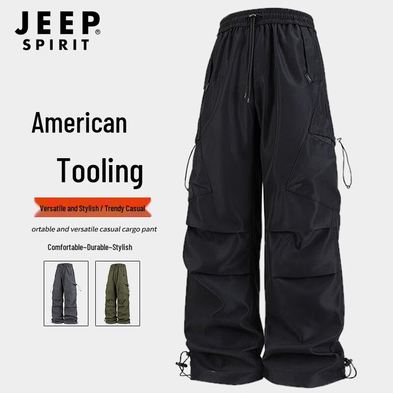 JEEP SPIRIT Men s Relaxed Multi-Pocket Cargo Pants XL