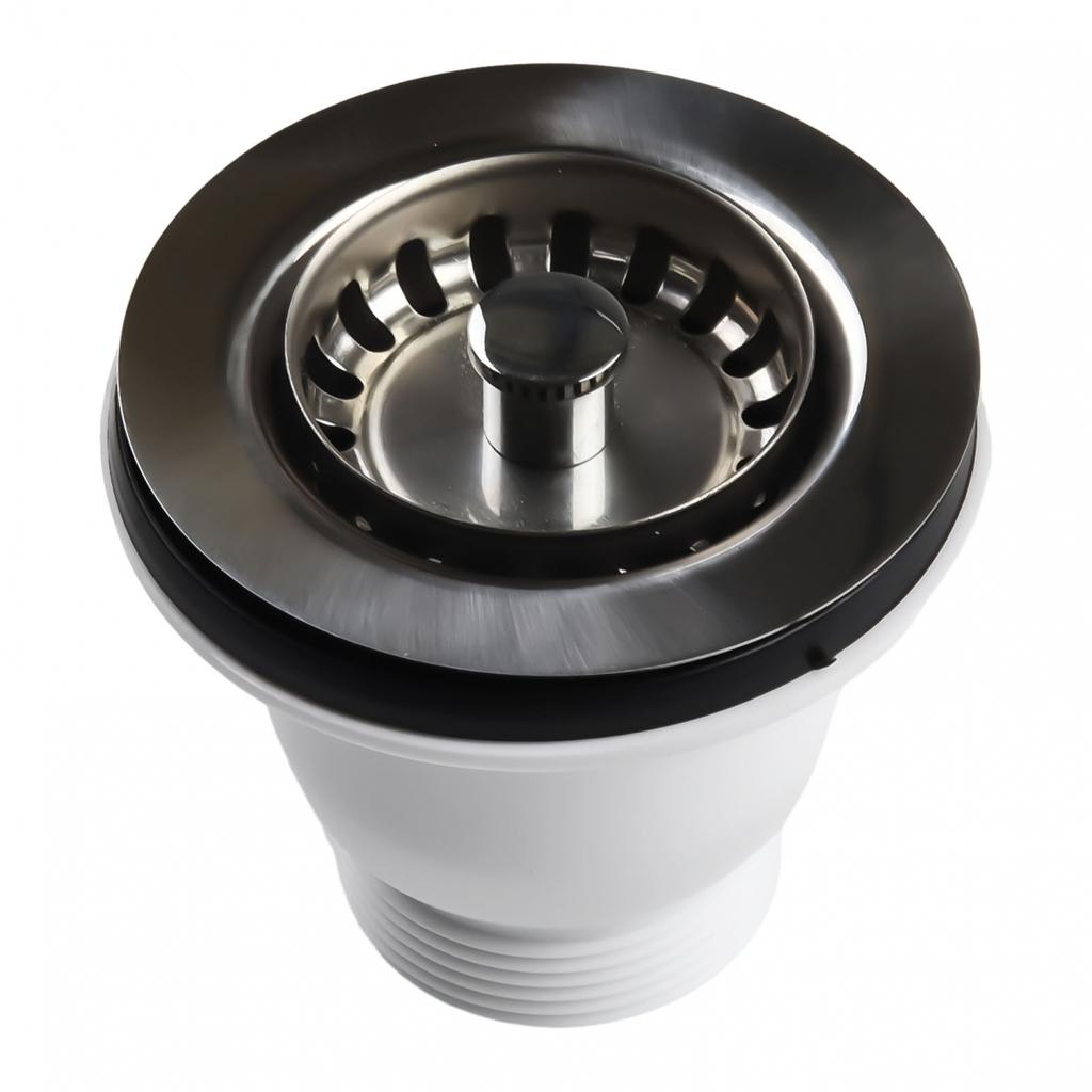 Sink Strainer Modern Opening 60mm Silver Stainless Steel