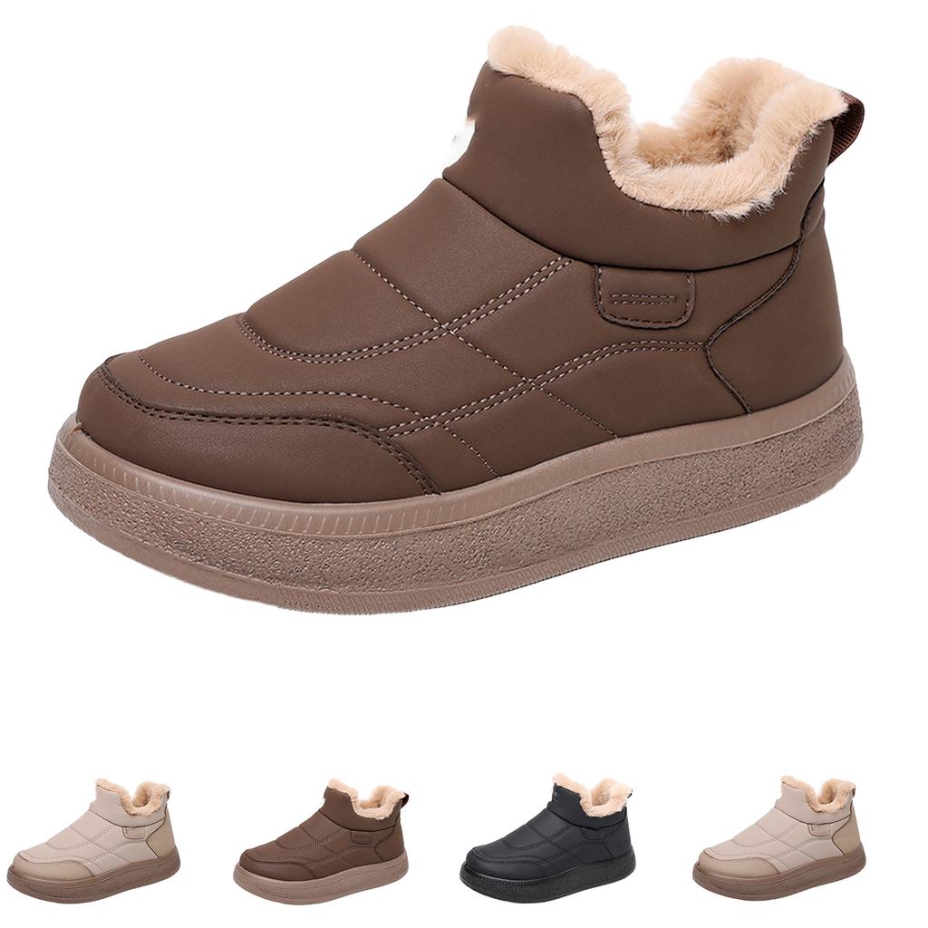 Women's Winter Lined Short Casual Snow Booties for Cold Comfort