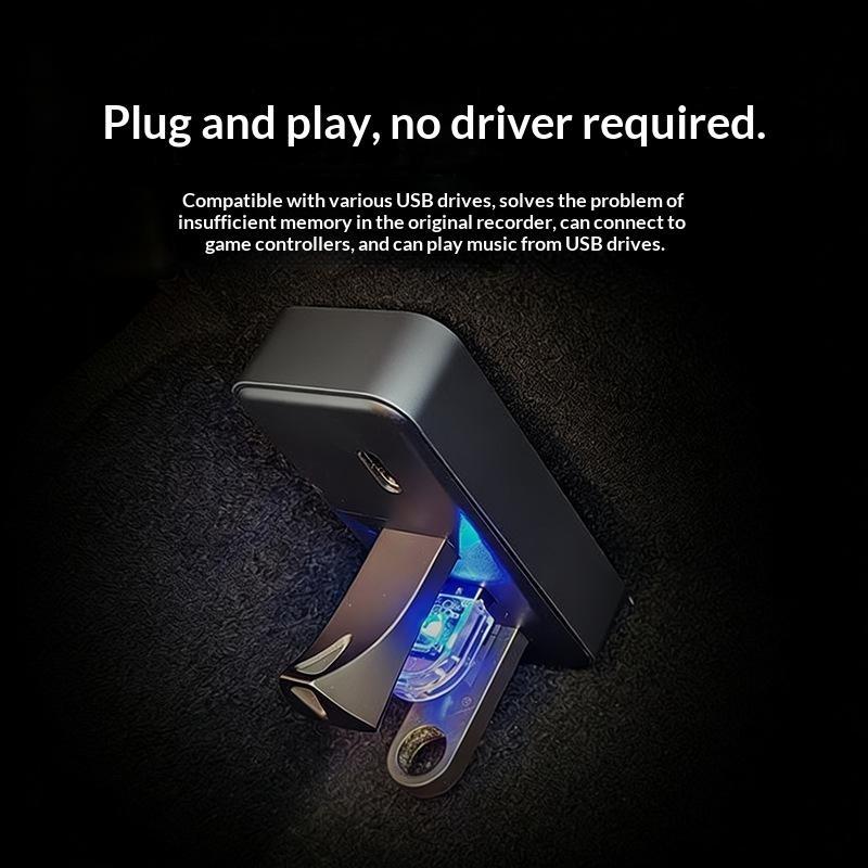 Car Glove Box Usb Hub Docking Station 4-In-1 Multi Port Usb Type C Splitter Adapter For Car Interior Expansion Use