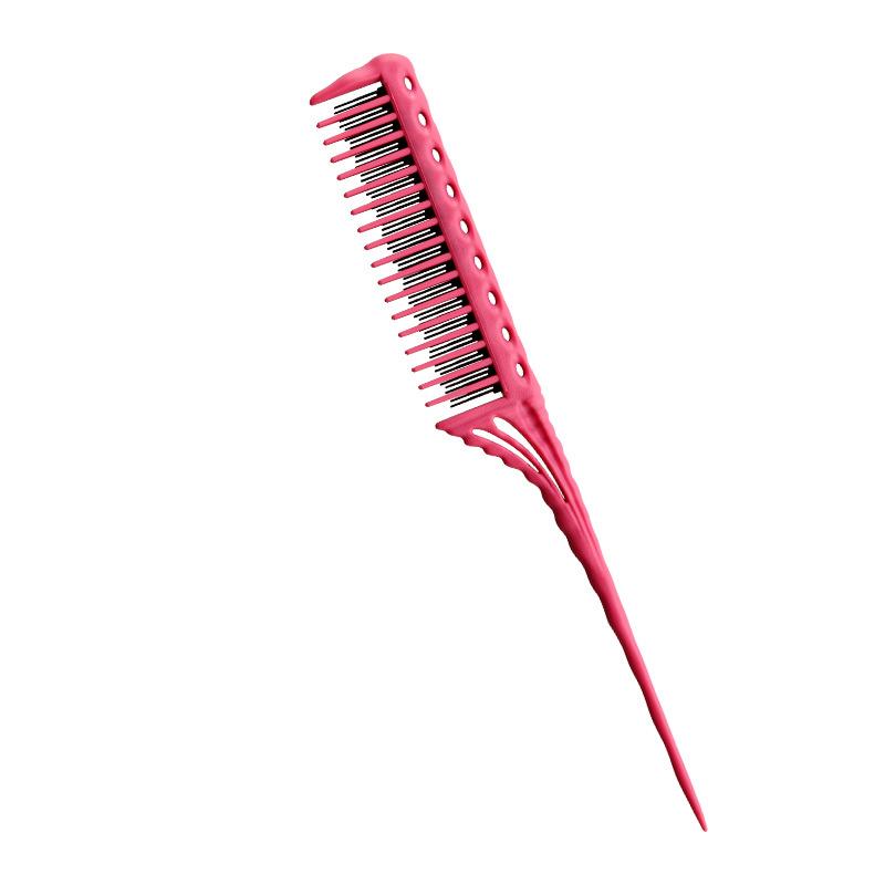 1Pc Professional Hair Combs Tip Tail Comb Barber Hairdressing Comb 3-Row Teeth Detangling Comb Salon Tools Barber Accessories