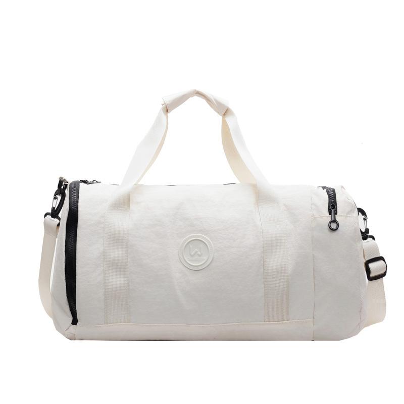 Women's multi-pocket classification design with shoe compartment, hand-held bag, wet and dry separation sports fitness bag, can cover the tie rod