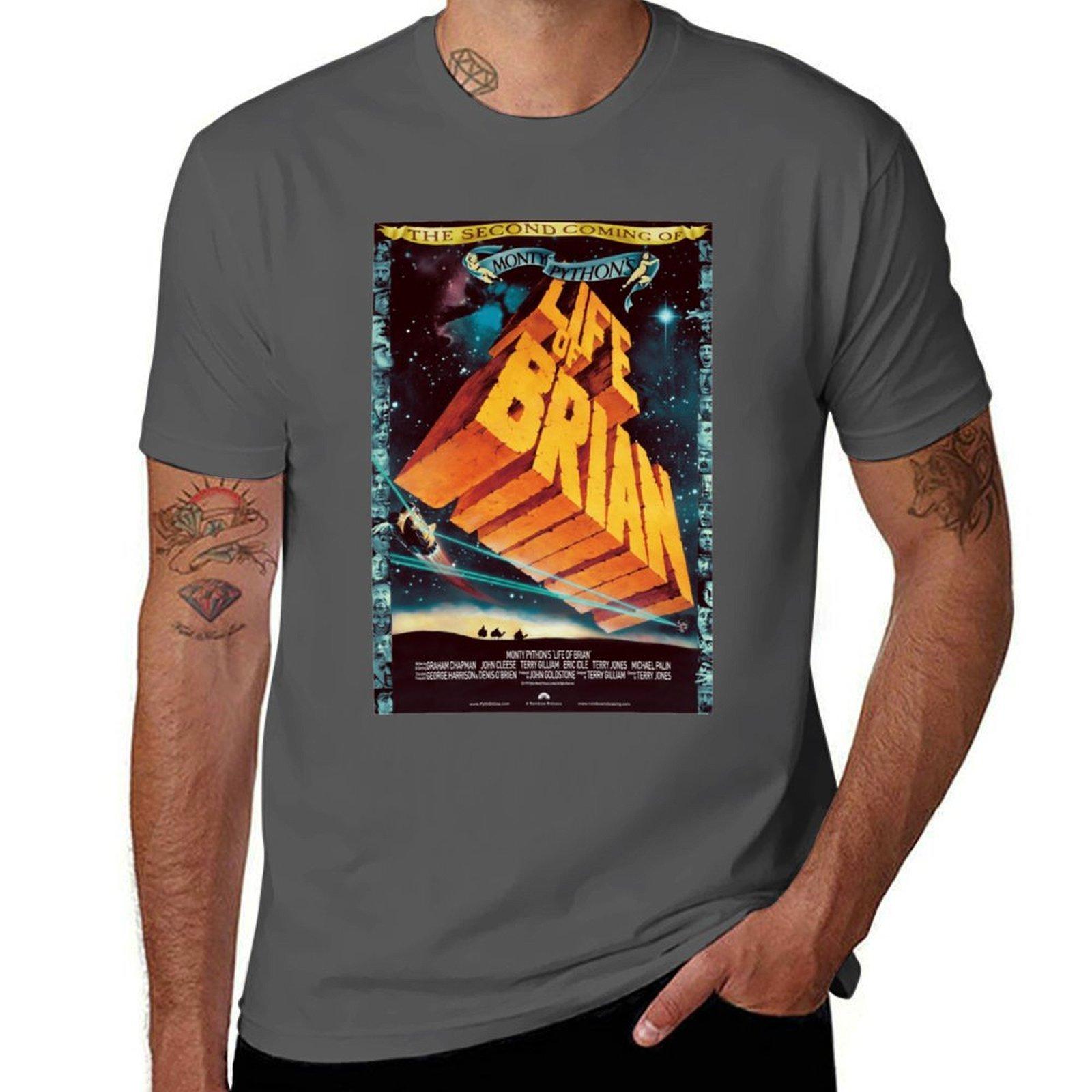 Life of Brian Movie Poster Classic . T-Shirt cotton tshirt 100% essential t shirt T-Shirt 4XL