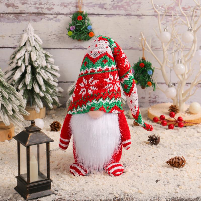 2025 New Year Gift Christmas Faceless Doll Decoration Forest Old Man Beard Faceless Doll Decoration Doll Ornaments