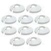 Radiator Hose Clamps Cover,Radiator Pipe Cover,Plastic Pipe Decoration Cover,Plumbing Pipes,10 Pieces,White