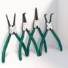 Ergonomic Circlip Pliers Carbon Steel Accurate Straight Curved Nozzle Plier 4PCS