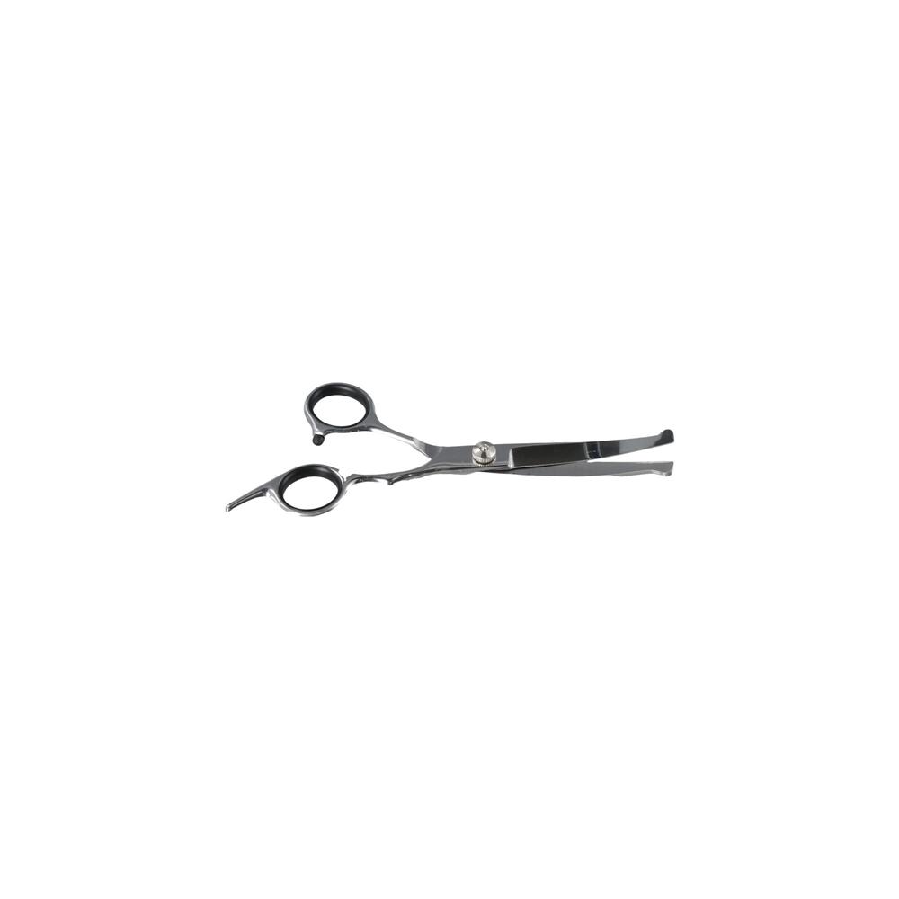 Stainless Steel Dog Hair Cutting Shears Silver Pet Hairdressing Curve Scissors  Grooming