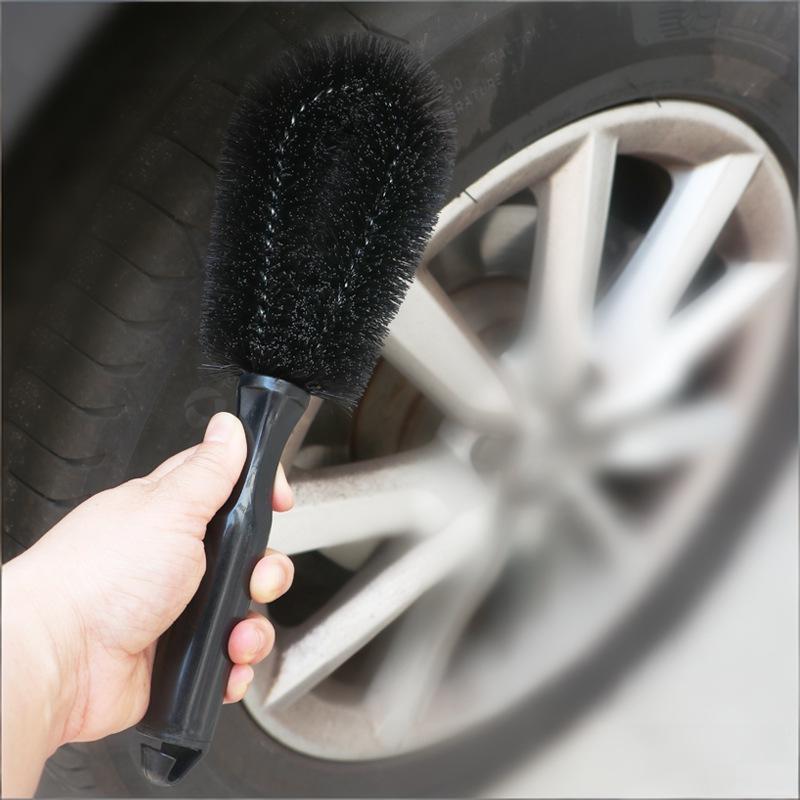 Car Wheel Brush Tire Cleaning Brushes Car Rim Scrubber Cleaner Duster Handle Motorcycle Truck Wheels Car Detailing Brush