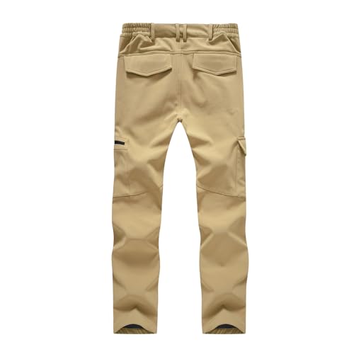 YSENTO Women's Trekking Pants, Autumn/Winter, Lightweight, Hiking/Outdoor Wear, Windproof, Fleece-Lined, Water-Repellent, Sweat-Wicking, Quick-Drying,