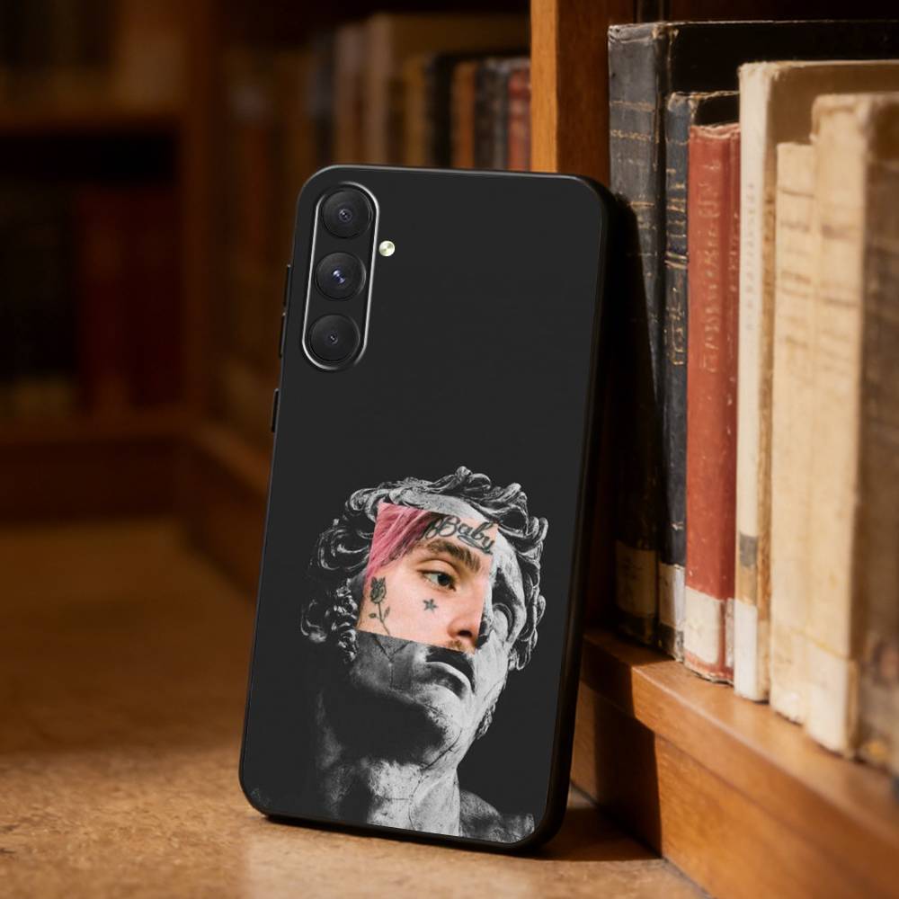 

Чехол для телефона с изображением рэпера L-Lil Peep Star Shopping для Samsung S26, S25, S24, S23, S22, S21, Ultra, Plus, FE, Черный, Мягкая крышка Samsung S21 s305G