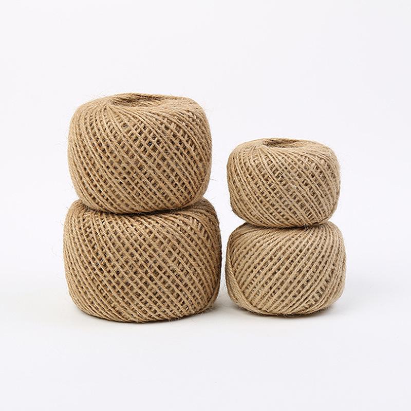 Forest Style Hemp Twine: 2MM 3-Strand Rope for Hanging Photos, Balloons, and Decorations