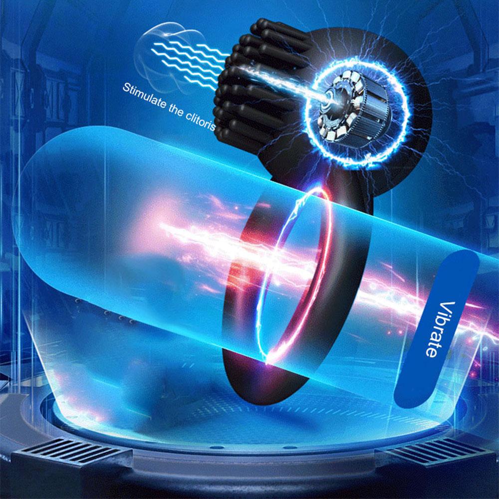 10 Frequency Vibrator Cockring Penis Cock Ring On for Man Delay Ejaculation Sex Toys for Men Couple Rings Penisring Toy for