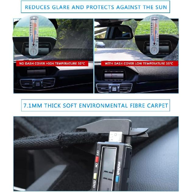 Dash Cover  Fit For Nissan Altima 2005 2006 Dashboard Cover Mat Pad (05-06 Black)