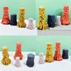 Carved Cylinder Candle Mold for DIY Candle Non Stick Easy to Demold