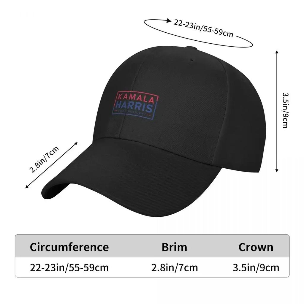 Kamala Harris 2024 Vintage Style Baseball Cap Men's Big Size Hat Cute Foam Party Hat Men Hats Women's